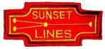 CHICAGO, AURORA & ELGIN RAILROAD PATCH - SUNSET LINES